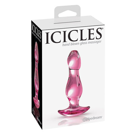 Pipedream Icicles No. 73 Glass Anal Plug Pink - Not Very Vanilla