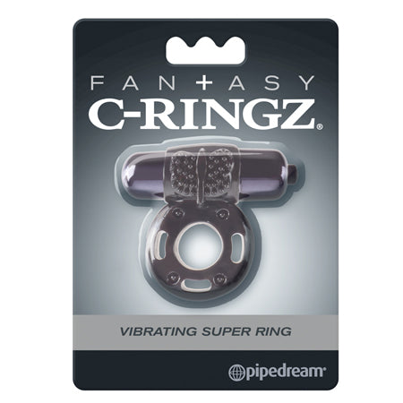 Pipedream Fantasy C-Ringz Vibrating Super Ring With Bullet Black - Not Very Vanilla