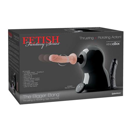 Pipedream Fetish Fantasy Series 7-Piece The Bigger Bang Thrusting & Rotating Sex Machine Kit - Not Very Vanilla