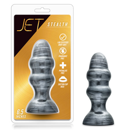 Blush Jet Stealth 6.5 in. Anal Plug Carbon Metallic Black - Not Very Vanilla