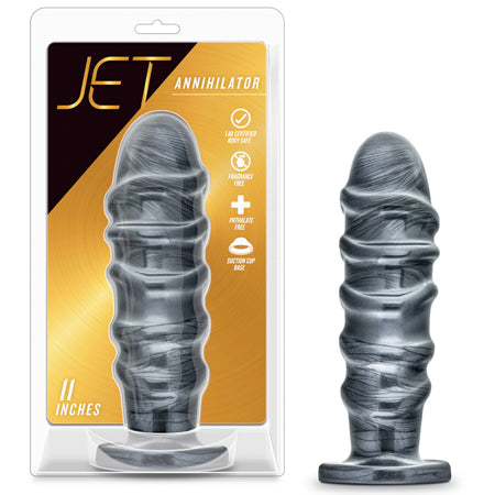 Blush Jet Annihilator 11 in. Anal Plug Carbon Metallic Black - Not Very Vanilla