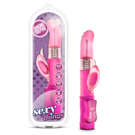 Blush Sexy Things Dancing Dolphin Dual Stimulation Vibrator Fuchsia - Not Very Vanilla