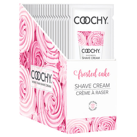 Coochy Shave Cream Frosted Cake 24pc Foil Display - Not Very Vanilla