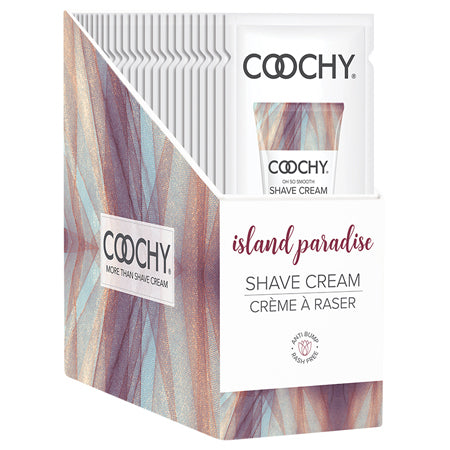 Coochy Shave Cream Island Paradise 24pc Foil Display - Not Very Vanilla