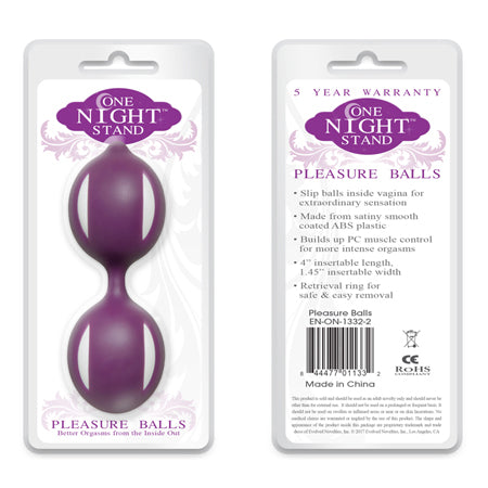 Evolved One Night Stand Pleasure Balls Kegel Trainer Purple - Not Very Vanilla