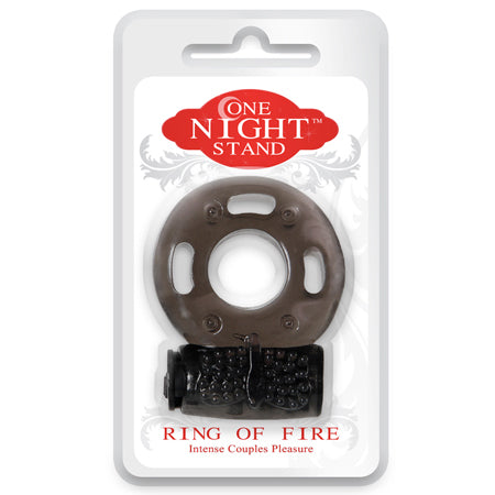 Evolved One Night Stand Ring of Fire Vibrating Cockring Smoke - Not Very Vanilla