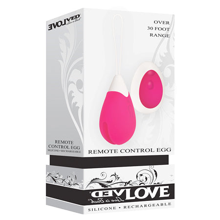 Evolved Rechargeable Remote-Controlled Silicone Egg Vibrator Pink - Not Very Vanilla