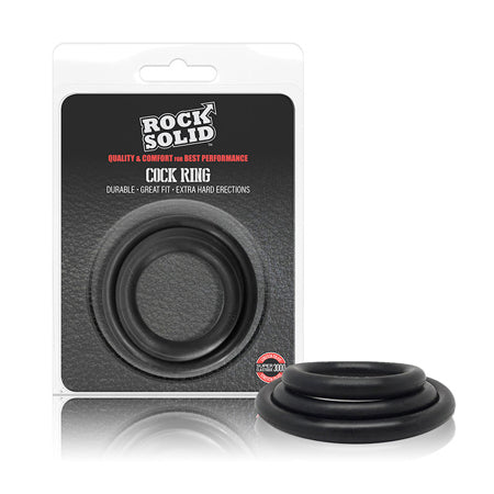 Rock Solid Tri-Pack Rubber Gasket (1.25in, 1.5in, 2in) Black - Not Very Vanilla