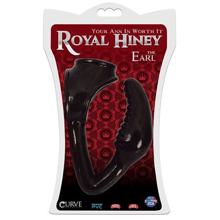 Curve Toys Royal Hiney The Earl Anal Plug & Cockring Black - Not Very Vanilla