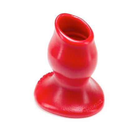 OxBalls Pighole-2, Hollow Plug, Medium, Red - Not Very Vanilla