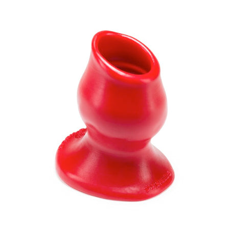 OxBalls Pighole-3, Hollow Plug, Large, Red - Not Very Vanilla