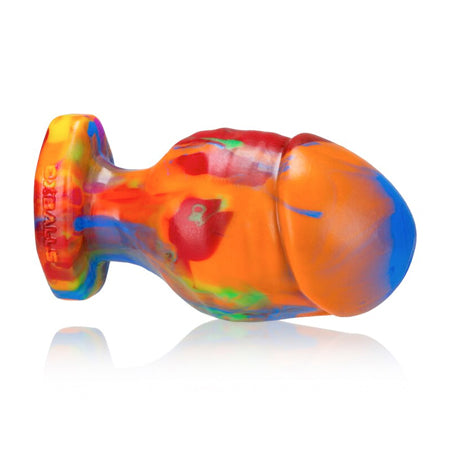 OxBalls Honcho-3, Buttplug, Large, Rainbow - Not Very Vanilla