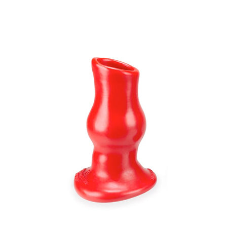 OxBalls Pig Hole Deep-1, Hollow Plug, Small, Red - Not Very Vanilla