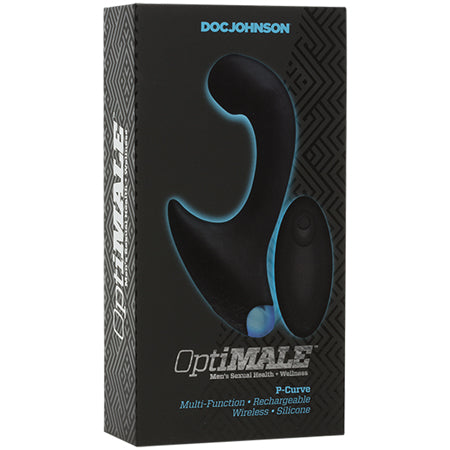 OptiMALE Vibrating P-Massager with Wireless Remote Black - Not Very Vanilla