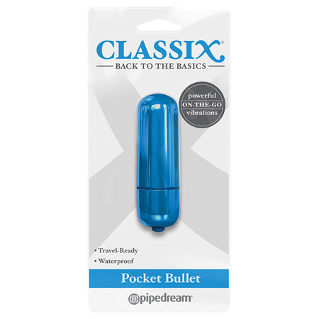 Pipedream Classix Pocket Bullet Vibrator Blue - Not Very Vanilla