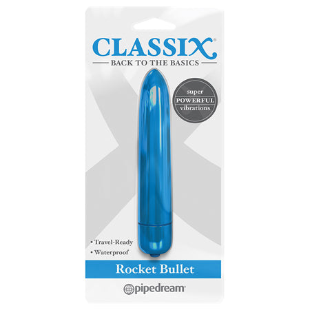 Pipedream Classix Rocket Bullet Vibrator Blue - Not Very Vanilla