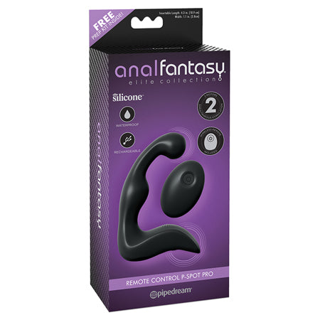 Pipedream Anal Fantasy Elite Collection Vibrating Remote Control P-Spot Pro Black - Not Very Vanilla