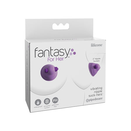 Pipedream Fantasy For Her Silicone Vibrating Nipple Suck-Hers Purple - Not Very Vanilla