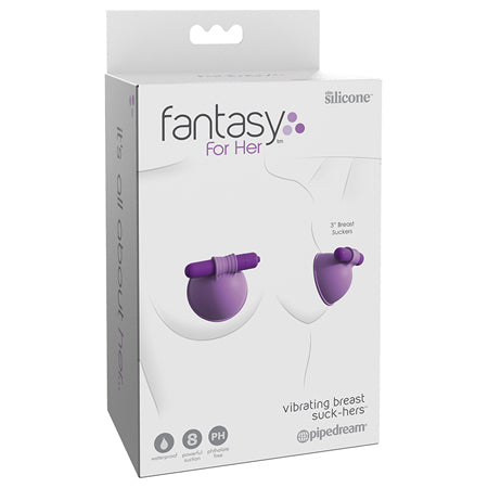 Pipedream Fantasy For Her Silicone Vibrating Breast Suck-Hers Purple - Not Very Vanilla