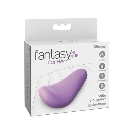 Pipedream Fantasy For Her Petite Arouse-Her Rechargeable Silicone Mini Vibrator Purple - Not Very Vanilla