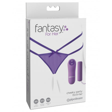 Pipedream Fantasy For Her Petite Panty Thrill-Her Panty & Vibrator Purple - Not Very Vanilla