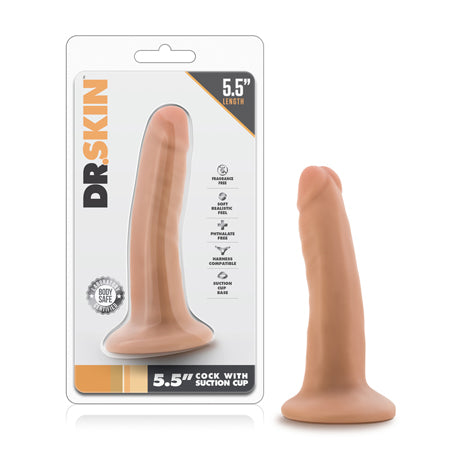 Blush Dr. Skin Realistic 5.5 in. Dildo with Suction Cup Beige - Not Very Vanilla