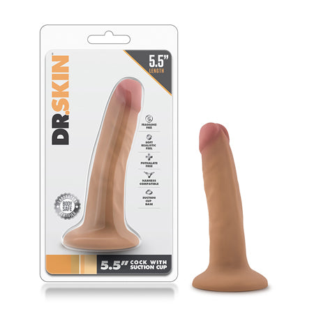 Blush Dr. Skin Realistic 5.5 in. Dildo with Suction Cup Tan - Not Very Vanilla