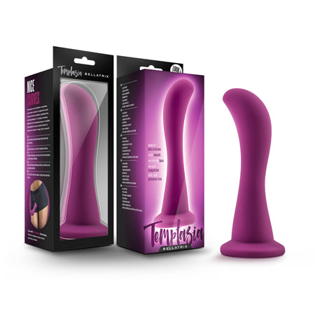 Blush Temptasia Bellatrix 6.25 in. Curved Dildo with Suction Cup Plum - Not Very Vanilla