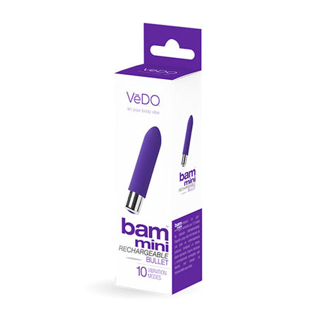 VeDO Bam Mini Rechargeable Bullet Vibe - Indigo - Not Very Vanilla