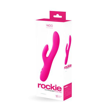 VeDO Rockie Rechargeable Dual Vibe - Foxy Pink - Not Very Vanilla