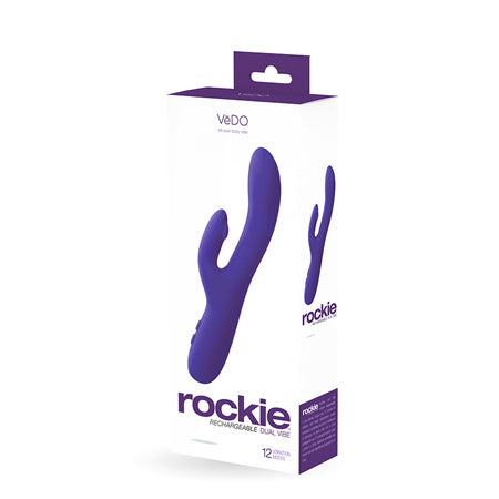 VeDO Rockie Rechargeable Dual Vibe - Into You Indigo - Not Very Vanilla