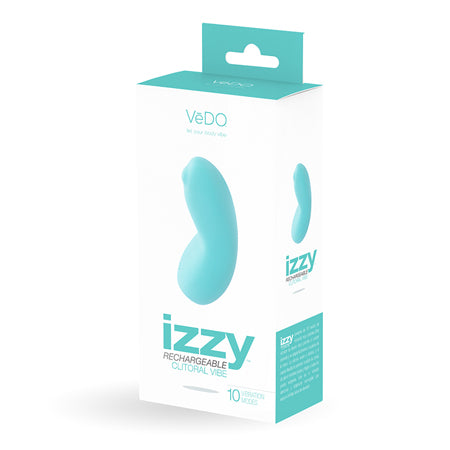 VeDO Izzy Rechargeable Clitoral Vibe - Tease Me Turquoise - Not Very Vanilla