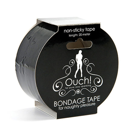 Ouch! Bondage Tape 20m / 66ft Black - Not Very Vanilla