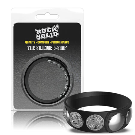 Rock Solid Silaflex 5-Snap (Adjustable) Black - Not Very Vanilla