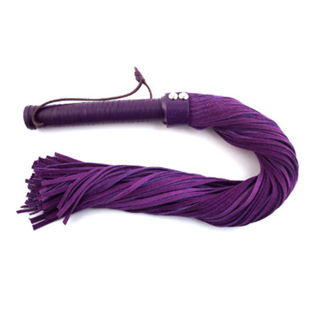 Rouge Suede Flogger Black/Purple - Not Very Vanilla