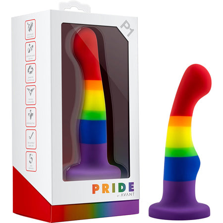 Blush Avant Pride P1 Freedom 6 in. Silicone Dildo with Suction Cup - Not Very Vanilla