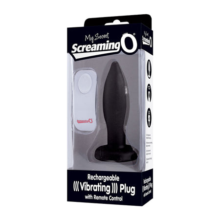 Screaming O My Secret Remote Vibrating Plug - Black - Not Very Vanilla