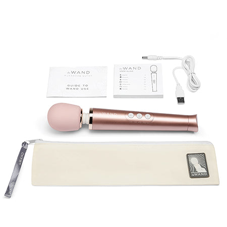 Le Wand Petite Rechargeable Vibrating Massager Rose Gold - Not Very Vanilla