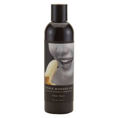 Earthly Body Edible Massage Oil Banana 8oz - Not Very Vanilla