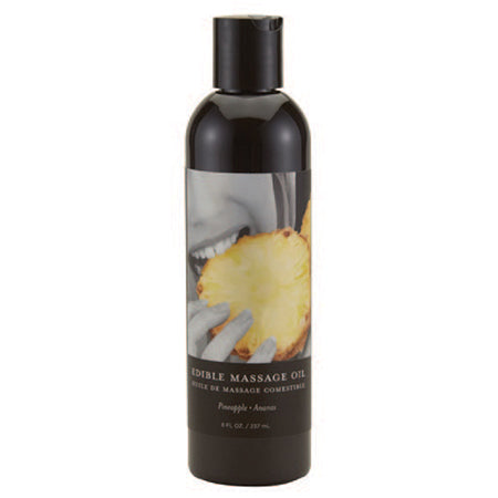 Earthly Body Edible Massage Oil Pineapple 8oz - Not Very Vanilla