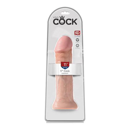 Pipedream King Cock 11 in. Cock Realistic Dildo With Suction Cup Beige - Not Very Vanilla