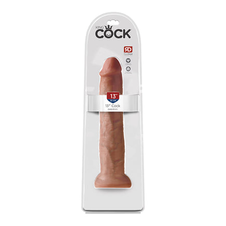 Pipedream King Cock 13 in. Cock Realistic Dildo With Suction Cup Tan - Not Very Vanilla