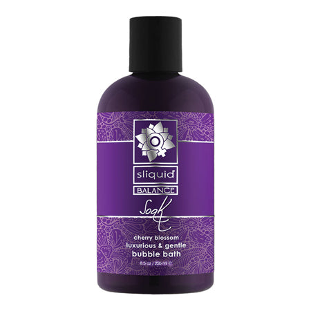 Sliquid Balance Soak Bubble Bath Cherry Blossom 8.5 oz. - Not Very Vanilla