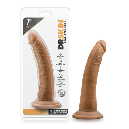 Blush Dr. Skin Realistic 7 in. Dildo with Suction Cup Tan - Not Very Vanilla