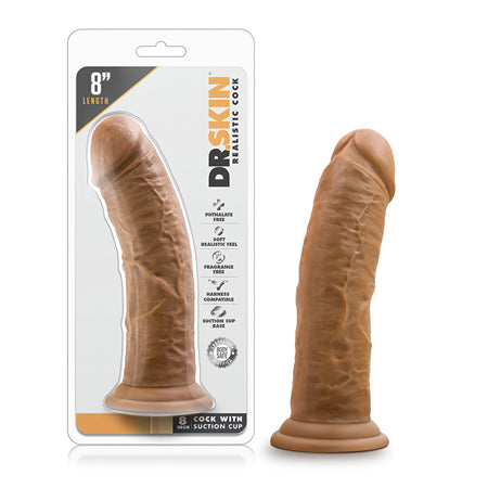 Blush Dr. Skin Realistic 8 in. Dildo with Suction Cup Tan - Not Very Vanilla