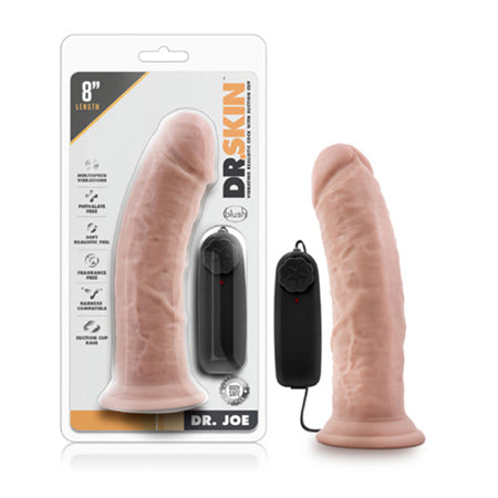 Blush Dr. Skin Dr. Joe Realistic 8 in. Vibrating Dildo with Suction Cup Beige - Not Very Vanilla