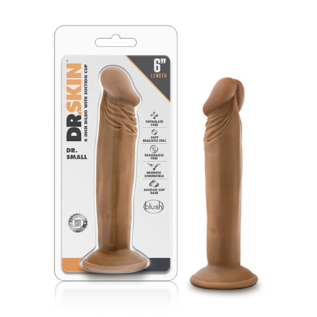 Blush Dr. Skin Dr. Small Realistic 6 in. Dildo with Suction Cup Tan - Not Very Vanilla