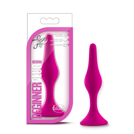 Blush Luxe Silicone Beginner Plug Medium Pink - Not Very Vanilla