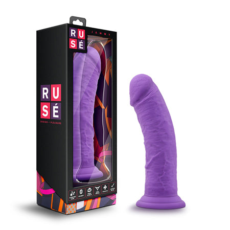 Blush Ruse Jammy Realistic 8 in. Silicone Dildo with Suction Cup Purple - Not Very Vanilla