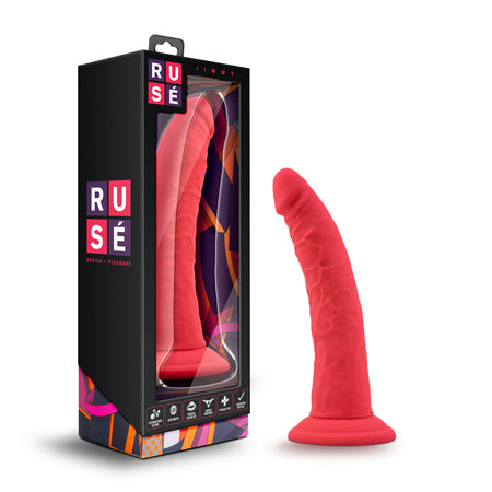 Blush Ruse Jimmy Realistic 7.5 in. Silicone Dildo with Suction Cup Cerise - Not Very Vanilla